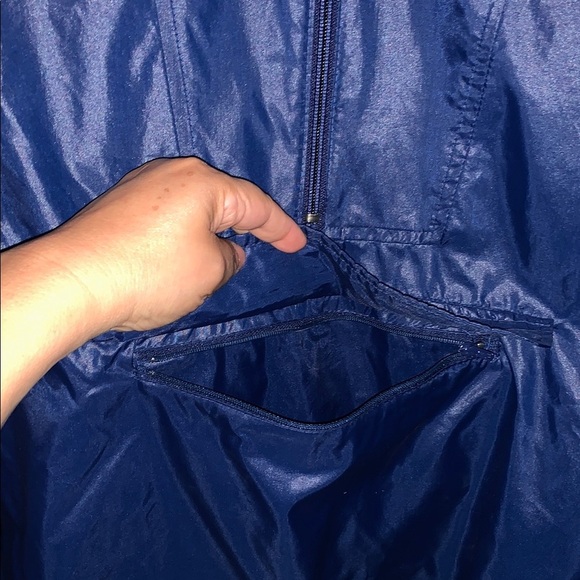 Gently Loved Lacoste Unisex Blue Windbreaker Jacket - Picture 3 of 10